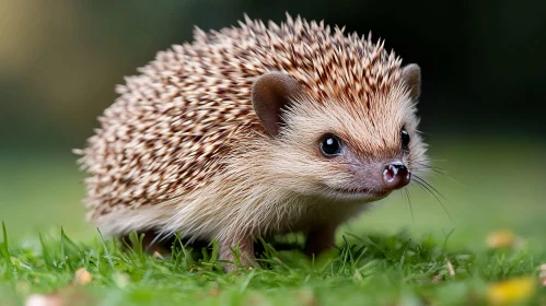 Cute Hedgehog in the Grass