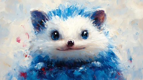 Colorful Hedgehog Abstract Art