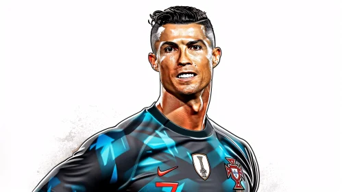 Football Legend Cristiano Ronaldo Art