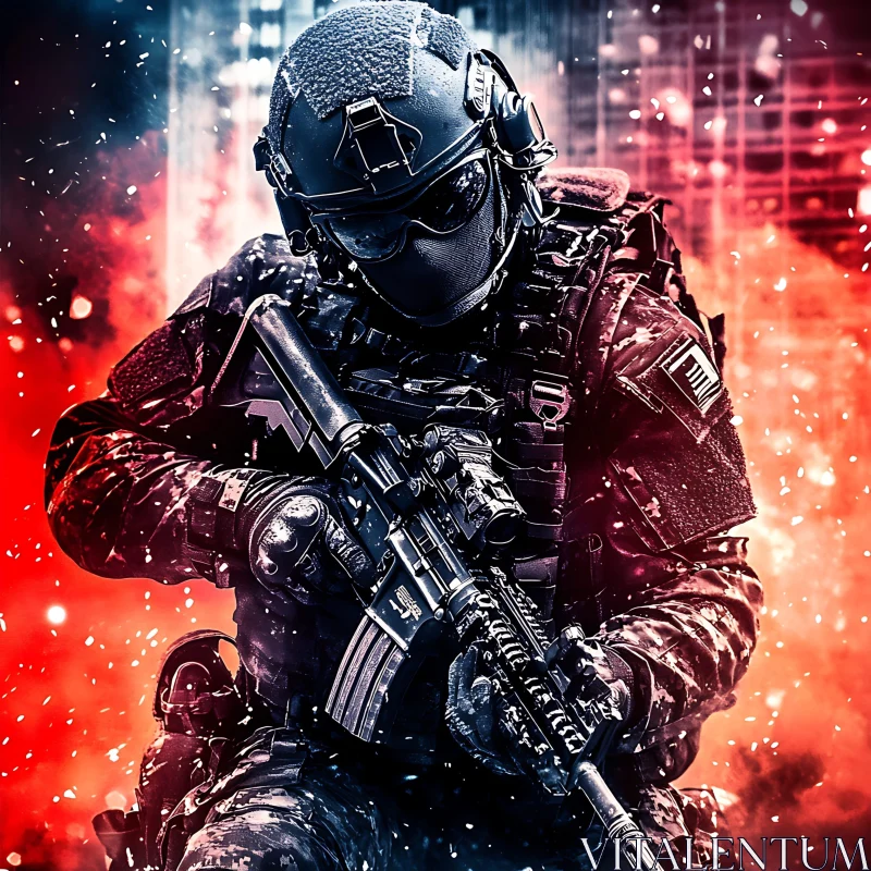 AI ART Urban Combat Soldier