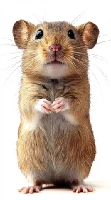 Adorable Mouse with Whiskers