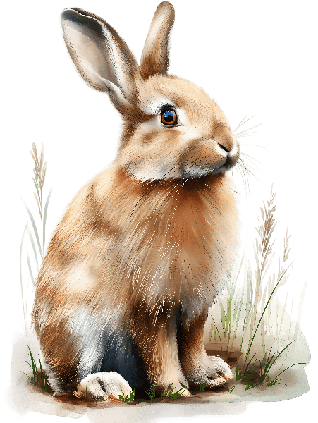 POD Design Nature-Inspired Rabbit Art Tee