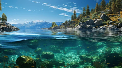 Underwater Lake Illustration: An Exploration of Marine Tranquility