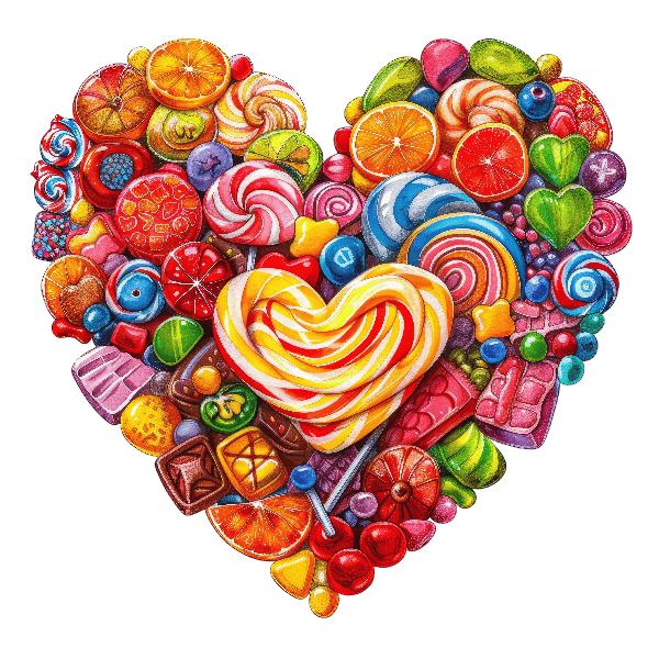 Sweet Candy Heart Design