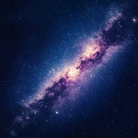 Indigo Cosmos: A Starry Expanse