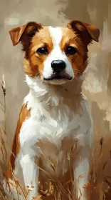 Canine in Brushstroke