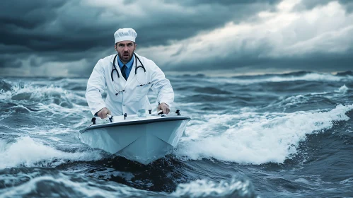 Seafaring Doctor During a Tempest