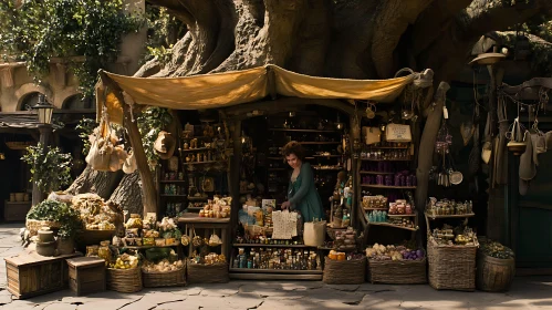 Fairytale Market Scene