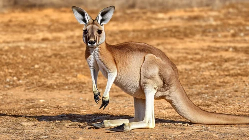 Wild Kangaroo in Natural Habitat