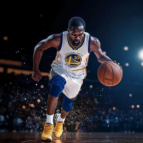 Athlete Dribbling Ball