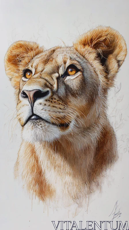 AI ART Lioness Artistry