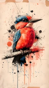 Vivid Kingfisher Art