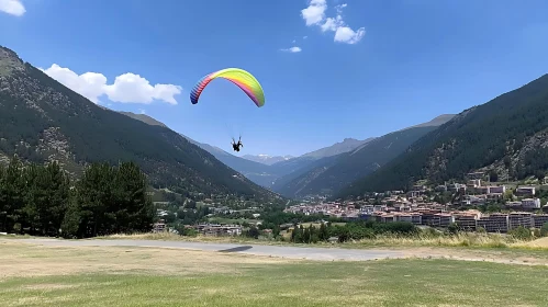 Soaring High Over Mountain Valley