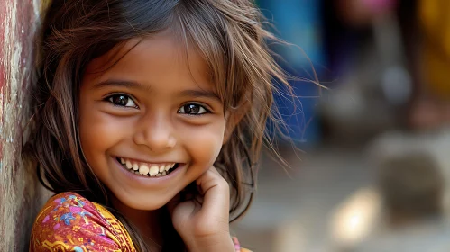 Portrait of Smiling Girl