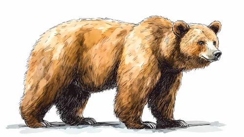 Wildlife Art of Brown Bear