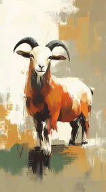 Artistic Goat Representation