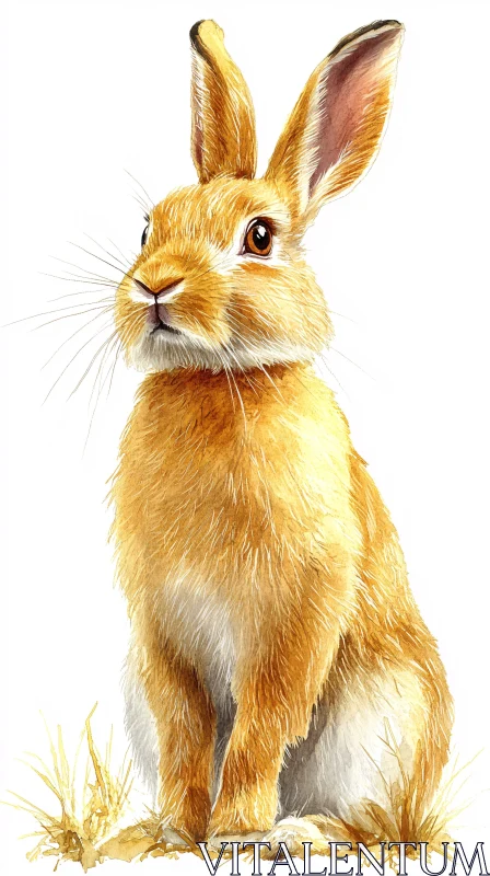 AI ART Charming Rabbit Artwork