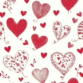 Artistic Heart Pattern Background