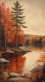 Tranquil Autumn Landscape with Vibrant Colors