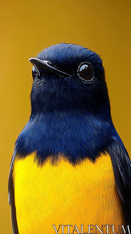 Colorful Bird Close-up AI Image