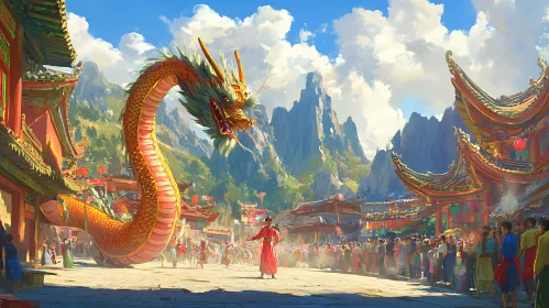 Chinese Dragon Festival Celebration