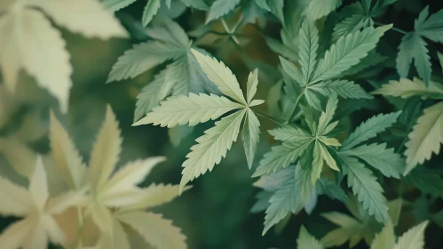 Verdant Leaves Close-Up