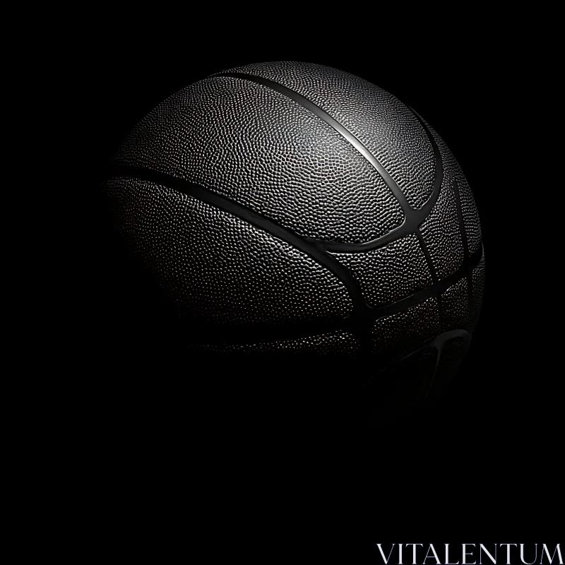 Monochrome Basketball AI Image