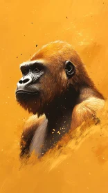 Artistic Gorilla Portrait