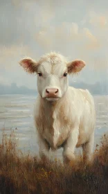 Serene Cow in Countryside