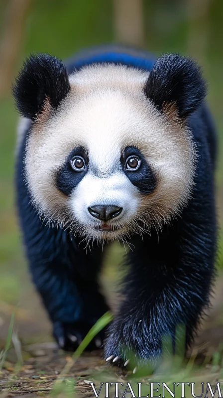 AI ART Adorable Young Panda in the Wild