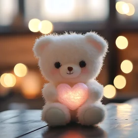 Glowing Heart Teddy Bear