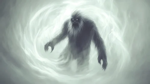 Mysterious Creature in Fog