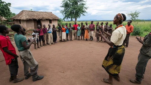 Community Circle in Rural Village