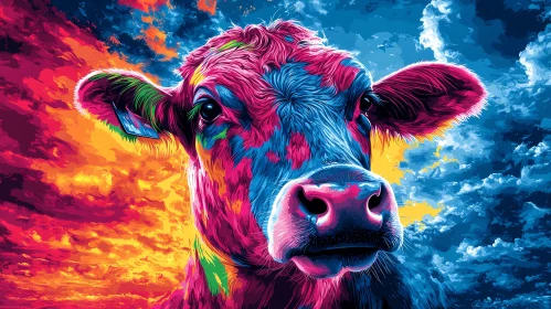 Surreal Cow Artwork