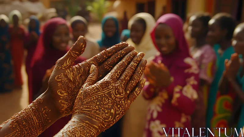 AI ART Cultural Henna Ceremony