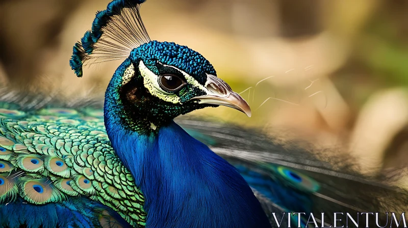 Stunning Peacock Feather Detail Close-Up AI Image