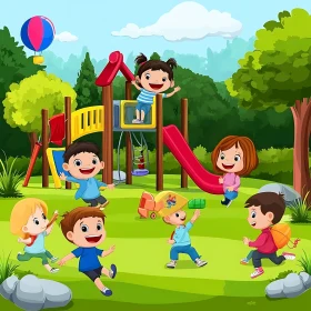 Children's Cartoon Playground Adventure