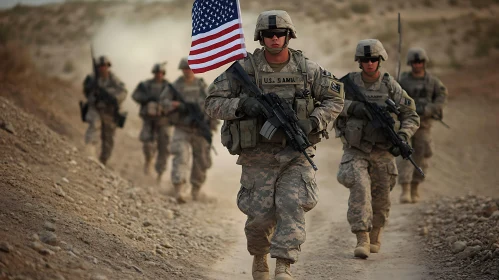 United States Army Soldiers on Patrol