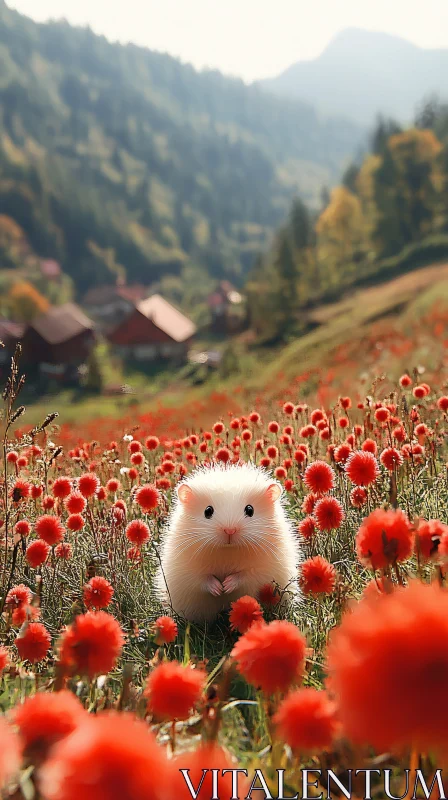 AI ART Charming Countryside Hamster