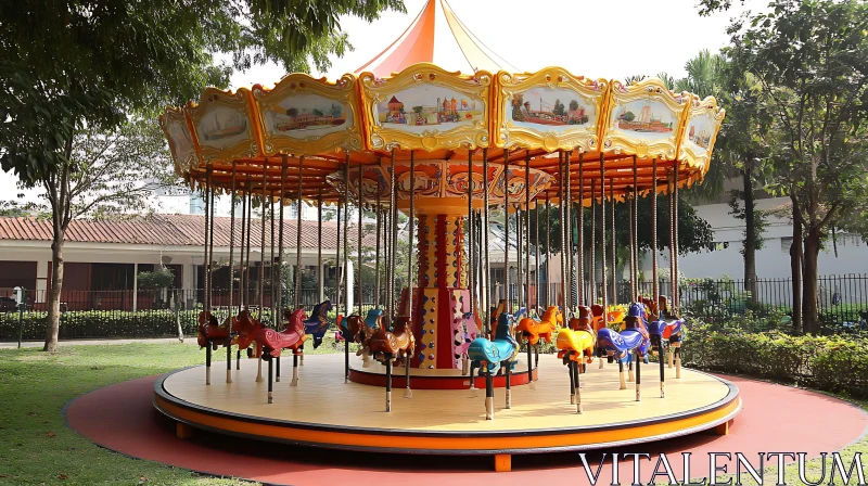 AI ART Whimsical Carousel Ride