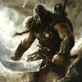 Armored Warrior Ready for Battle