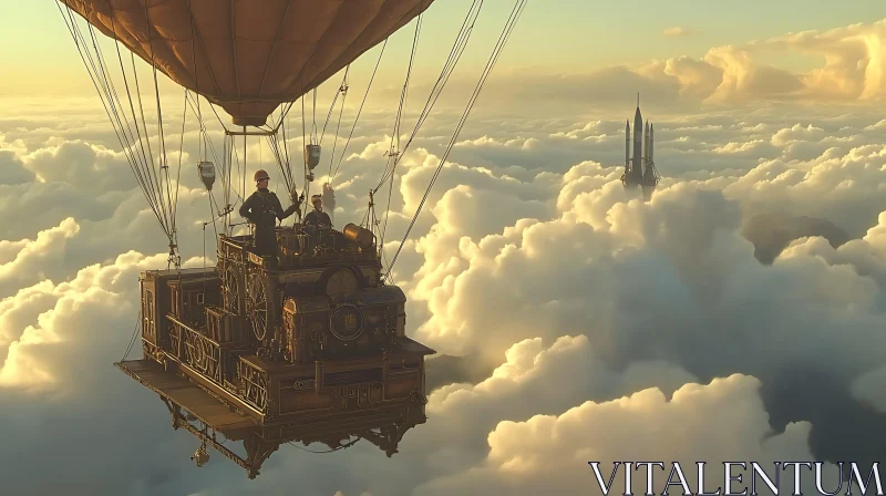 AI ART Floating Steampunk Fantasy