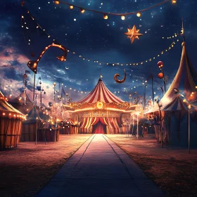 Starry Night at the Circus Fairground