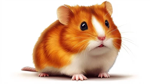 Cute Fluffy Hamster Art