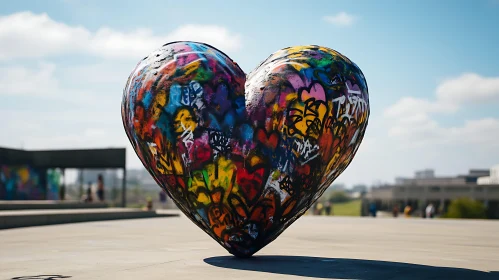 Urban Heart Art Graffiti Design