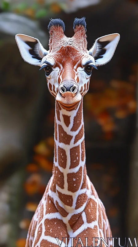 Elegant Giraffe Image AI Image