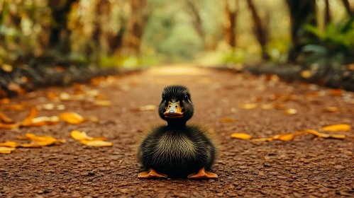 Duckling in Autumn