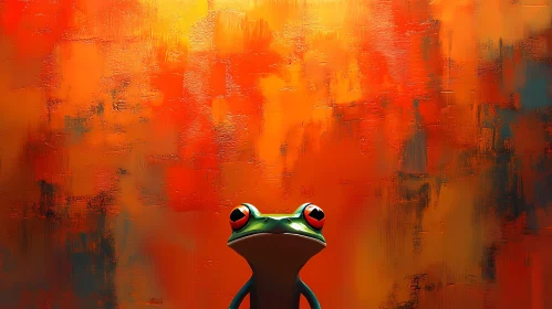Colorful Frog Art