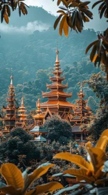 Asian Temple Architecture in Nature