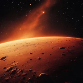 Cosmic Orange Planet
